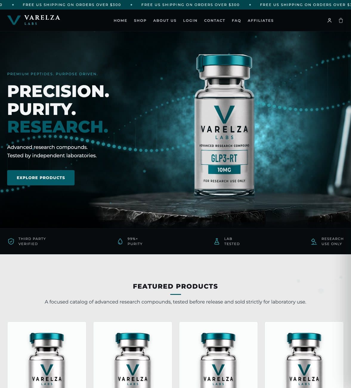 Varelza Labs homepage